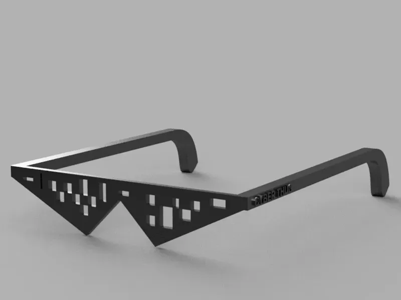 Cyber Thug – Futuristic Pixel Party Shades
