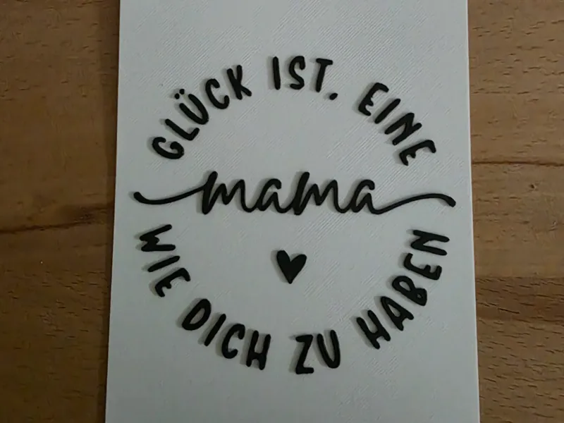 Spruchkarte "Mama-Glück"