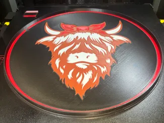 Highland Cow Light box 