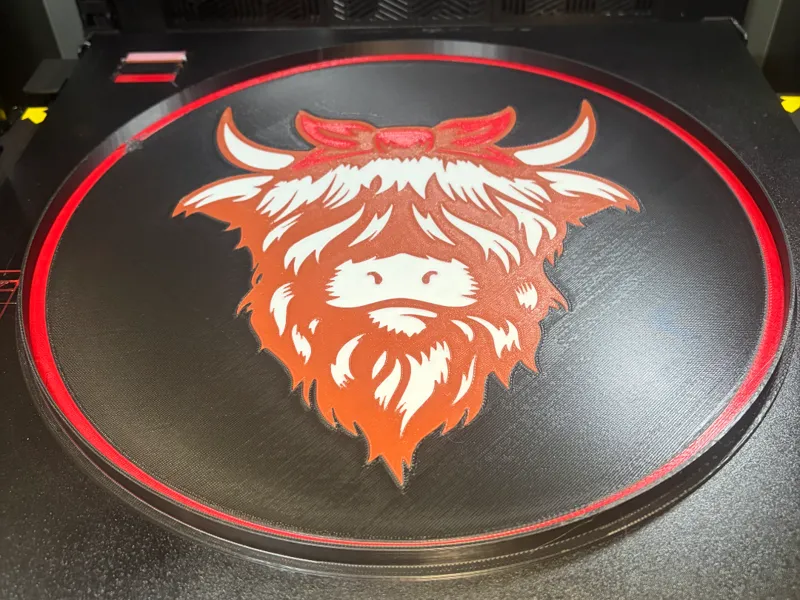 Highland Cow Light box 