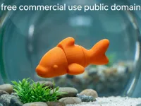 Poisson rouge articulé, jouet flexible — photo 1