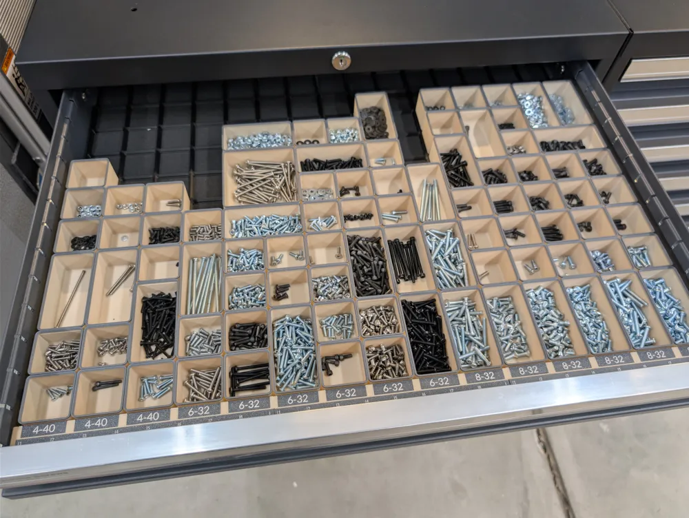 Lightweight Gridfinity Bins for Fasteners - Free 3D Print Model ...