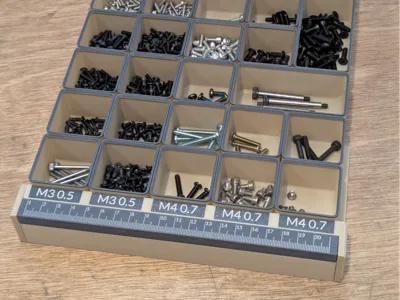 Gridfinity Fastener Labeling Bar