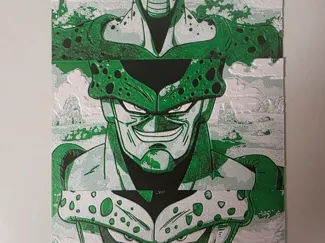 DBZ Cell forms hueforge/ canvas print