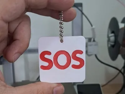 SOS NFC Keychain