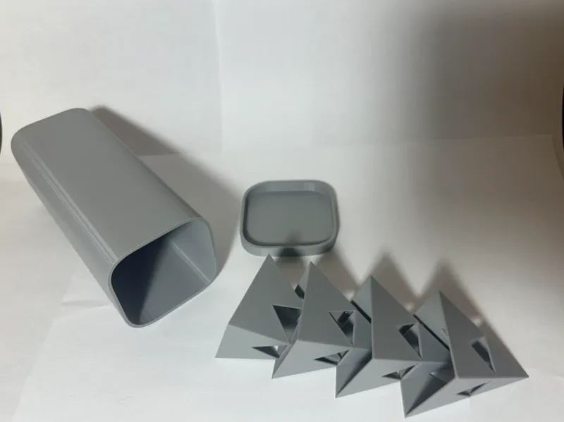paint pyramids with container