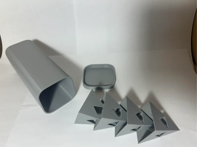 paint pyramids with container