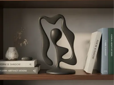 Abstract, modern, decorative figure