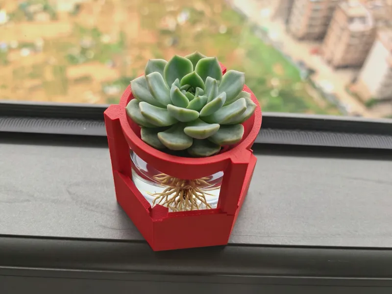 水培盆栽  两层三脚造型