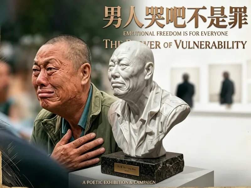 被豫剧看哭的中年男子