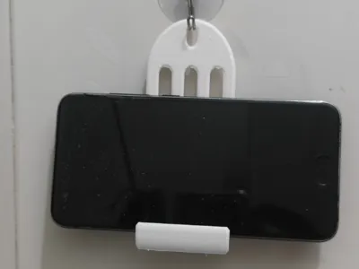 Bathroom phone holder