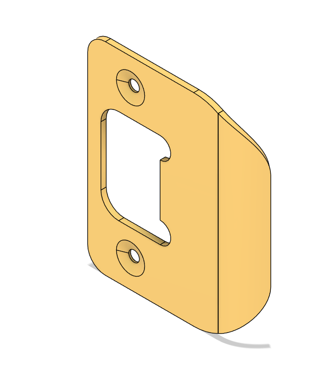 Door Knob Strike Plate