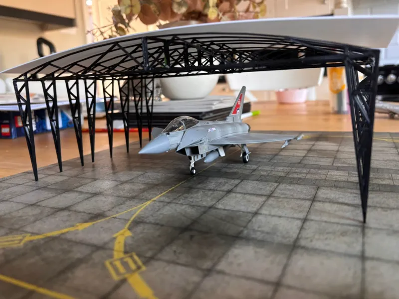 hanger roof supports 1:72 scale