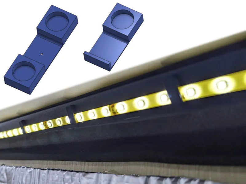Simple Magnetic LED Clip (9MM LED & 6x2MM Magnet)