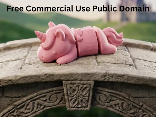 Licorne articulée simple – jouet flexi fantaisie