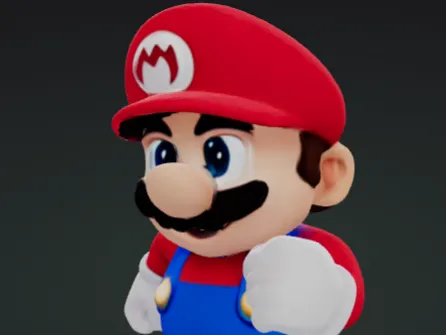 Running Mario Figure