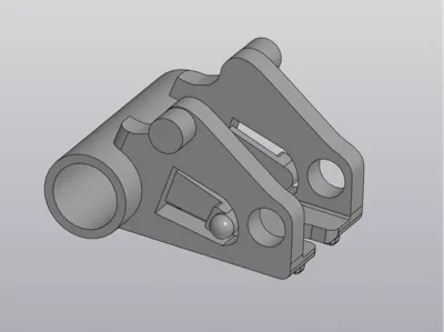 Pusher hinge for Xiaomi capsule coffee machine