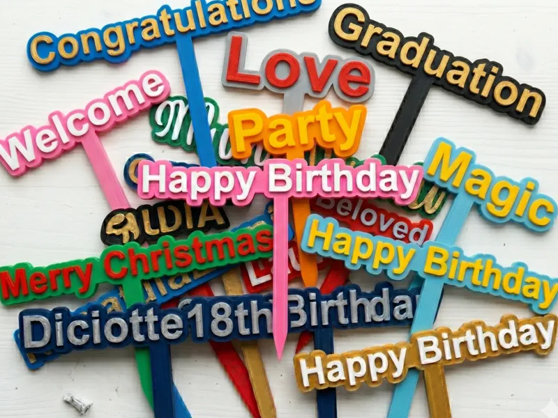 Parametric Cake Topper generator