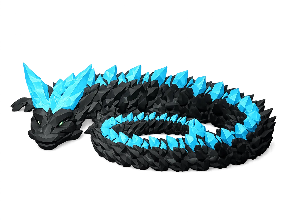 Crystal Dragon - Free 3D Print Model - MakerWorld