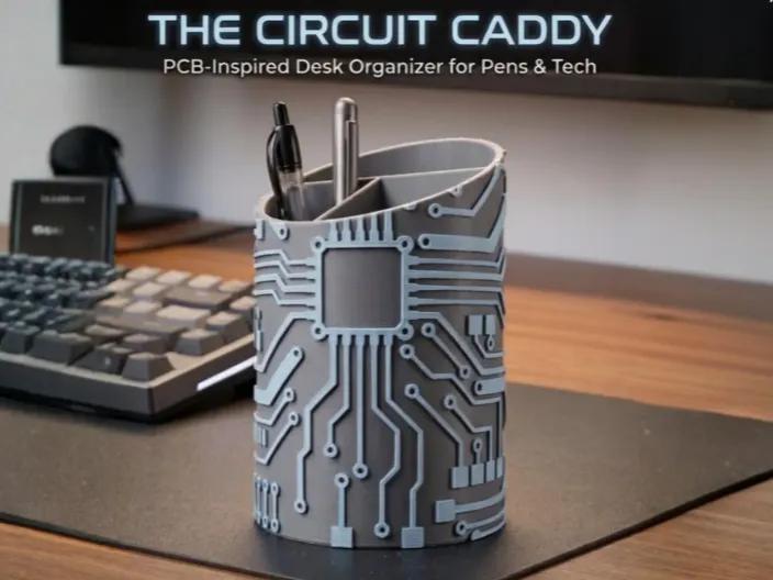 Futuristic desk organizer