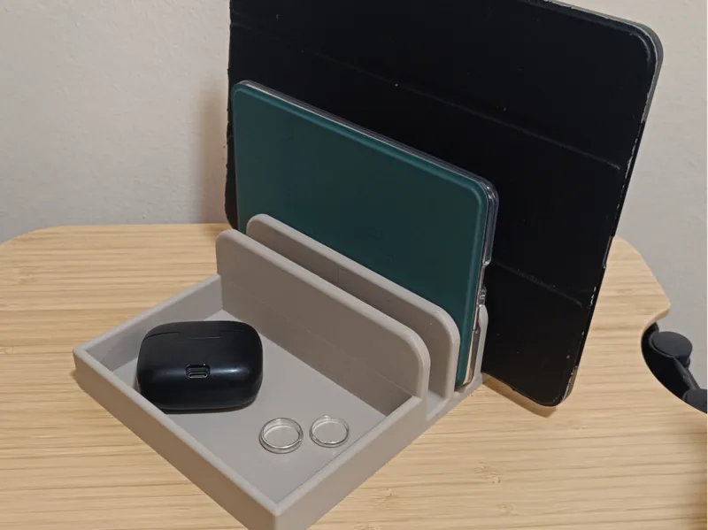 Organizador dispositivos escritorio/ mesa de noche