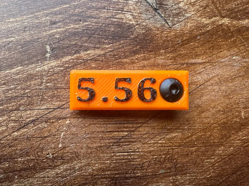 5.56 Caliber marker mlok