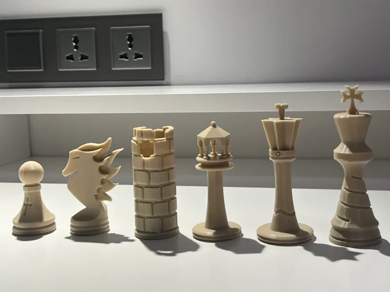 Armenian style chess pieces - design by Syzygy