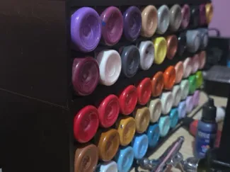Acrilex paint display stand