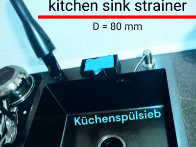 Kitchen Sink Strainer / Sink Sieve Filter D80