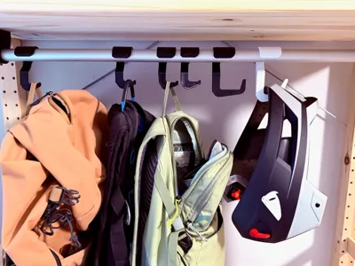 Backpack, Helmet Shelf Rod Hook
