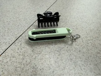 Compact Hair Accessory Keychain Organizer