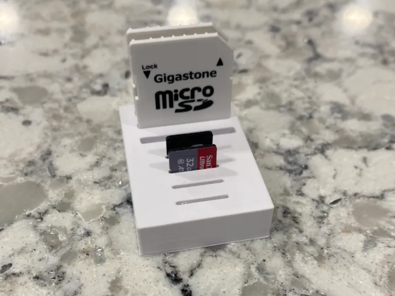 microSD card holder & microSD card adapter