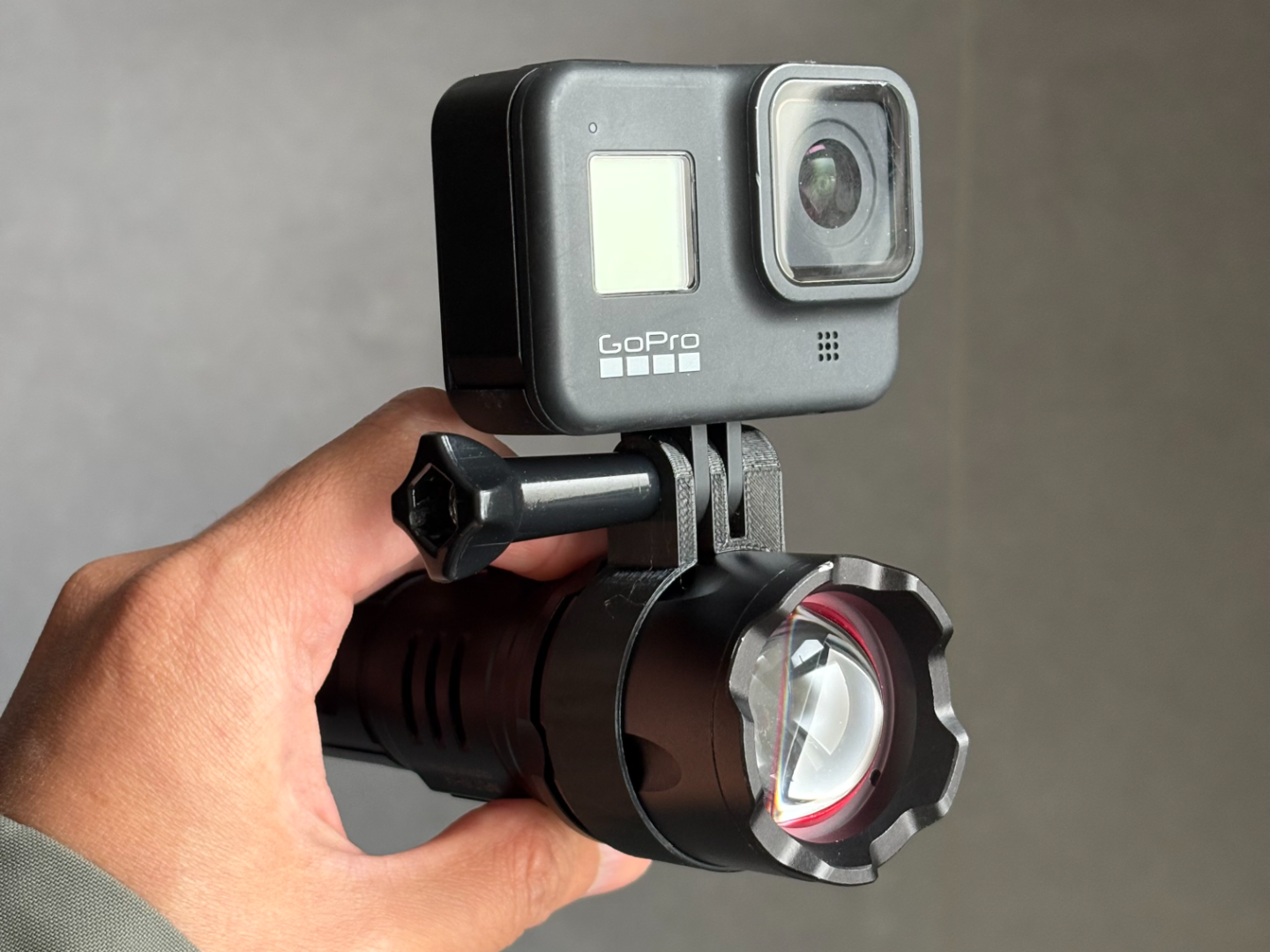 GoPro 手电筒 支架 底座 运动相机 固定 配件