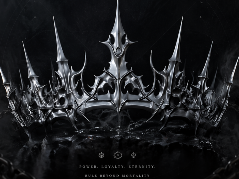 Dark Gothic Crown – Spiked Fantasy Headpiece