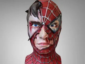 Spider-Man bust rip mask