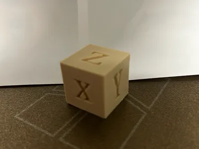 XYZ 25mm Calibration Cube