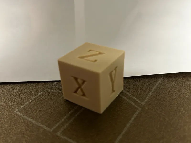 XYZ 25mm Calibration Cube