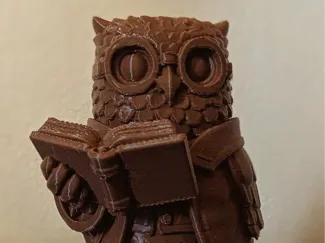 Scholar Owl Figurine