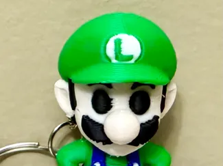 Luigi Keychain with 5 colors, blue overalls