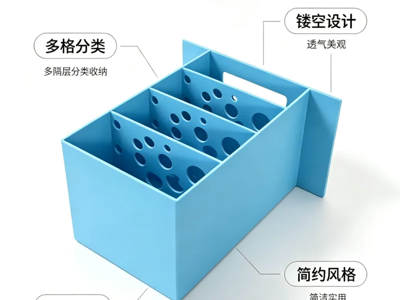 简约风多功能3D打印收纳筐