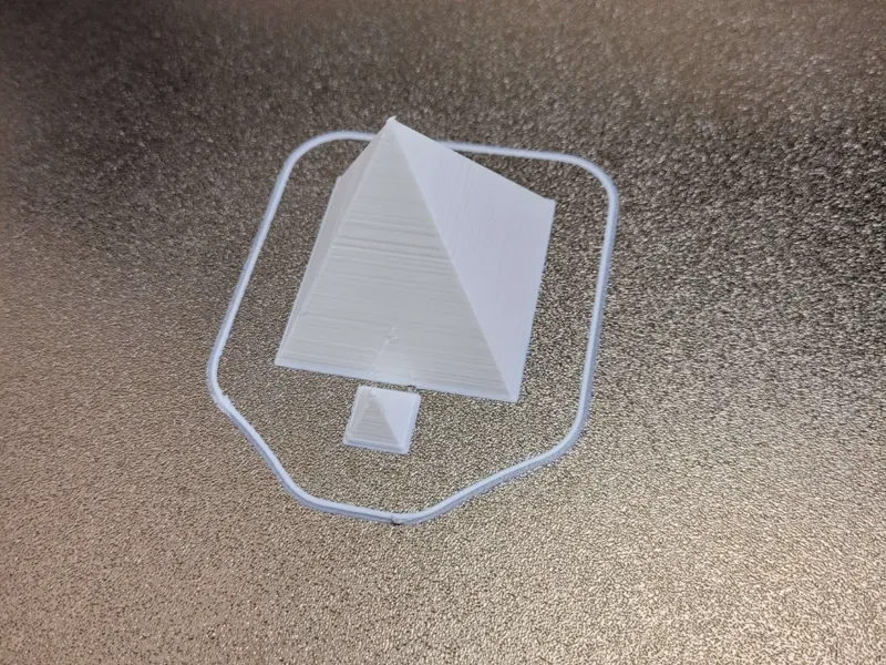 10 to105mm hollow pyramids with ~2.5mm thick walls