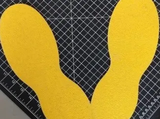 USMC Yellow bootprints