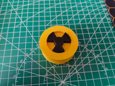 Radiation Symbol Fidget Toy