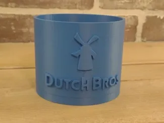 Dutch Bros Themed Desk Cup Holder - Screw Clamp