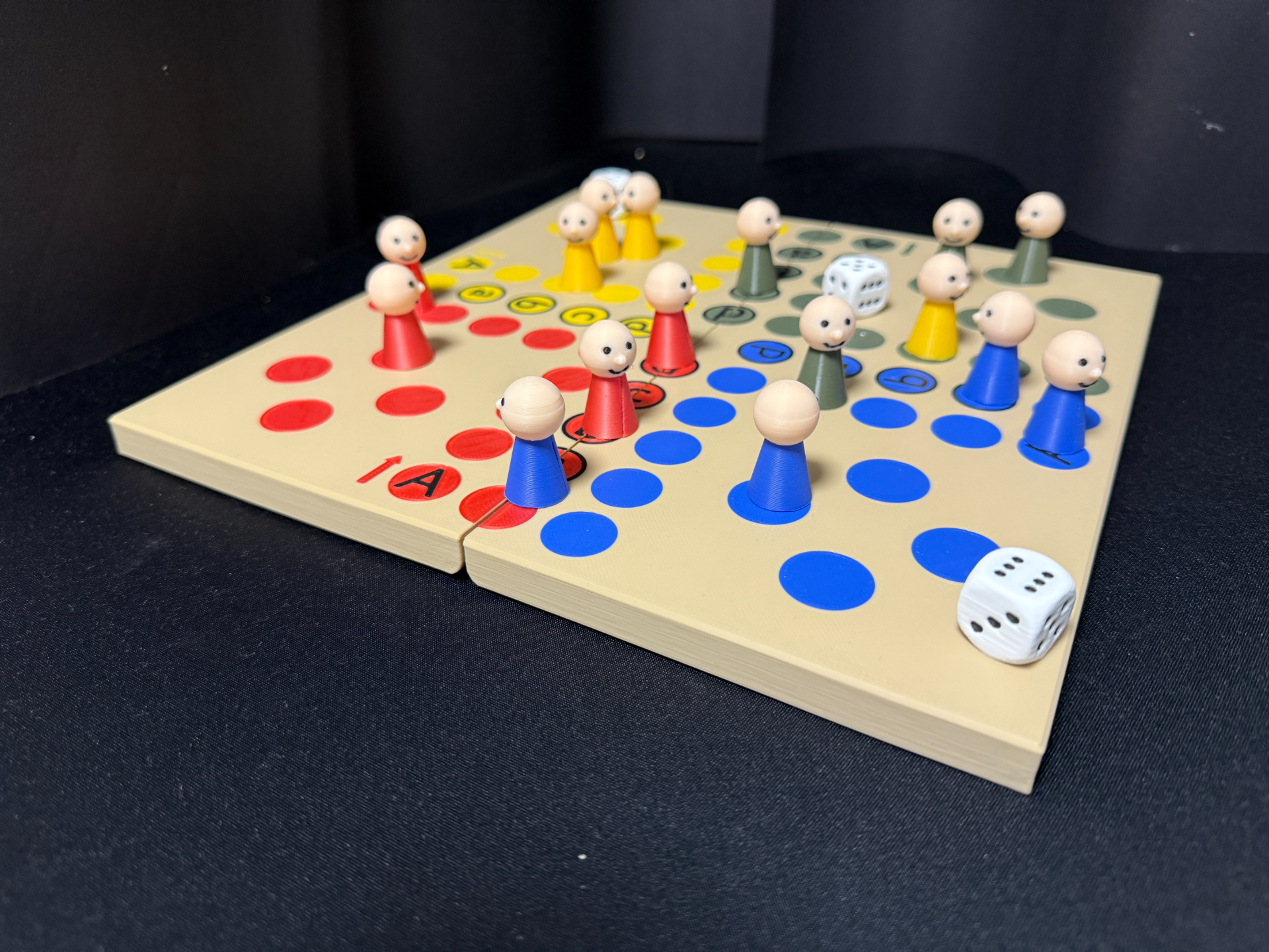 Mensch ärgere Dich nicht - klappbares Spiel