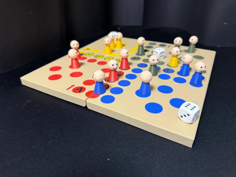 Mensch ärgere Dich nicht - klappbares Spiel