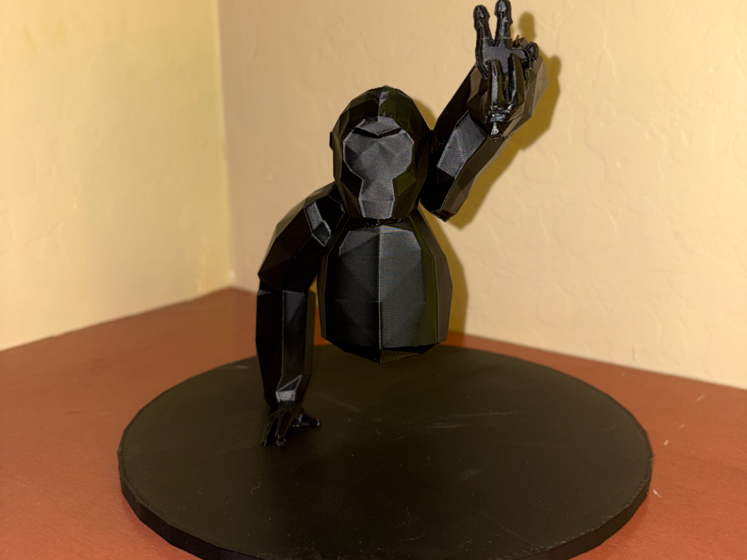 Gorilla Tag Finger Painter Statue
