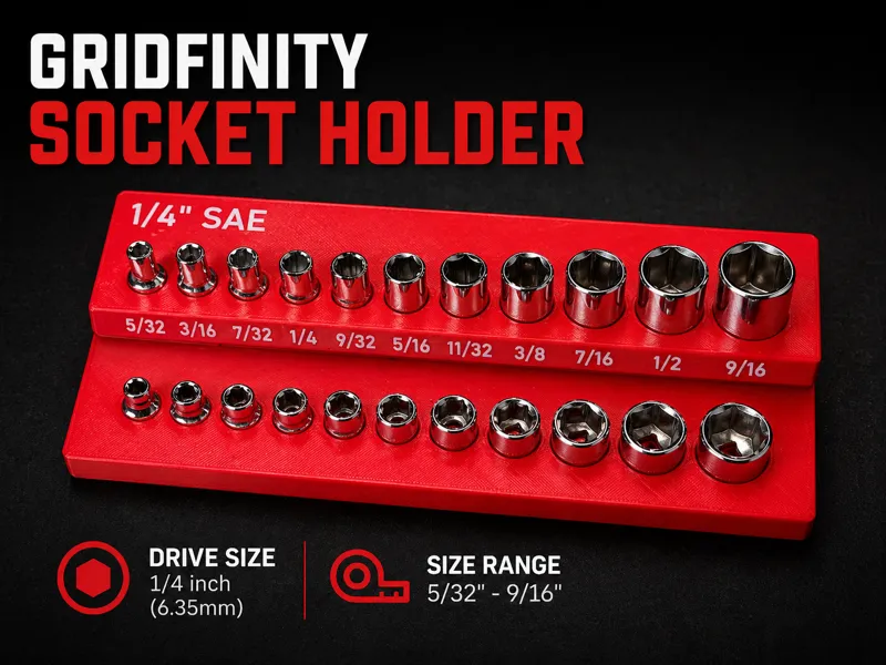 SAE Socket Holder 1/4"