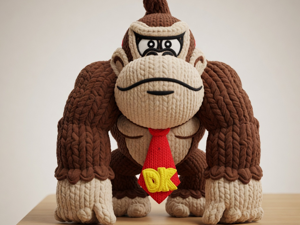 Cute Knitted Donkey Kong