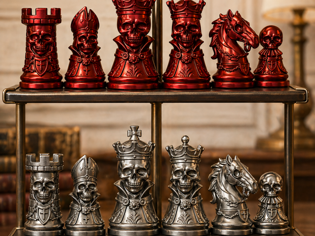 Skull Chess Set – 3D Printable Chess Pieces